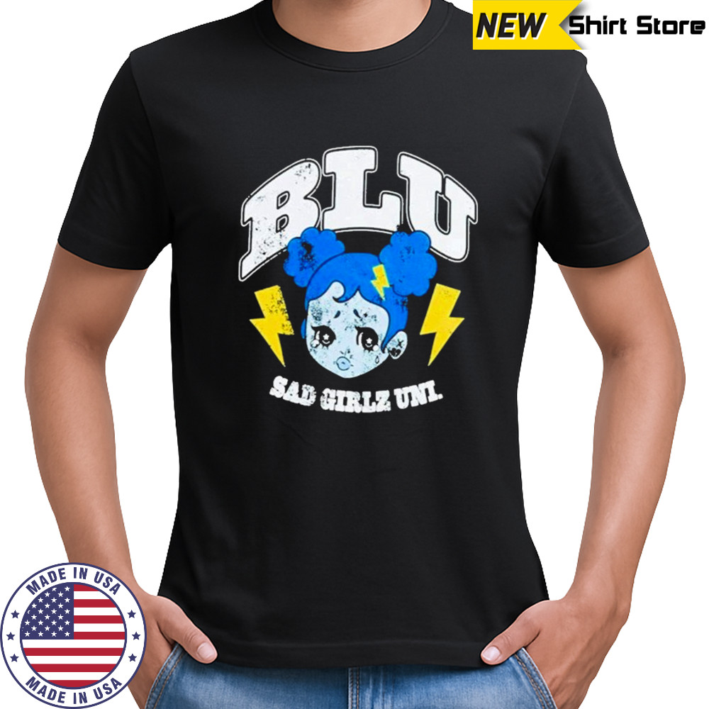 BLU Sad Girlz Uni Boyfriend T-Shirt