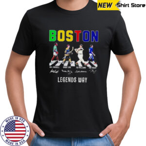 Boston sport legends way abbey road signature shirt