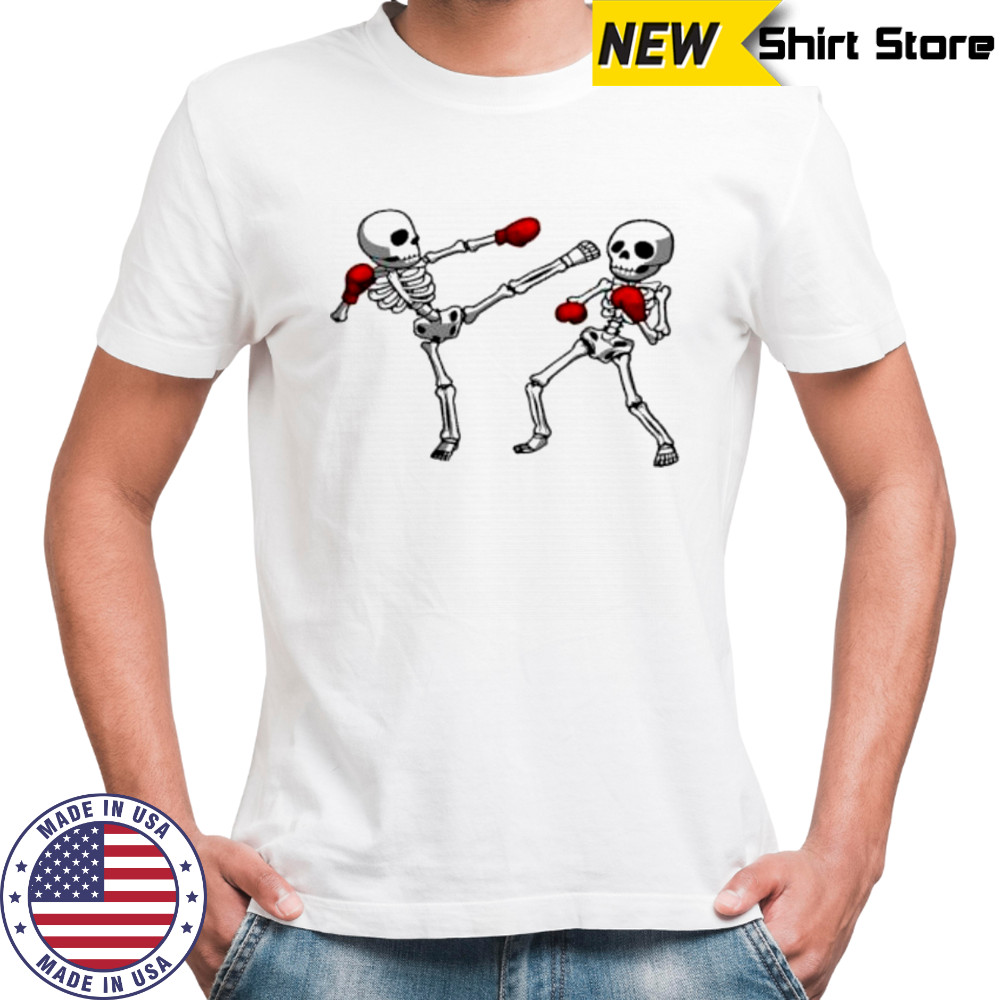 Boxing skeletons shirt