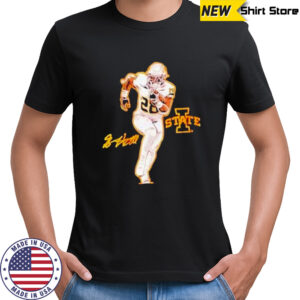 Breece Hall Superstar Pose Iowa Hawkeyes T-Shirt