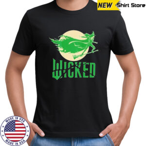 Broomstick Against Full Moon Wicked T-Shirt