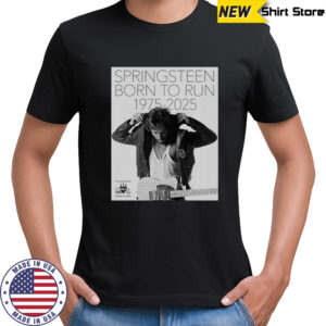 Bruce Springsteen Born To Run 50th Anniversary Poster T-Shirt