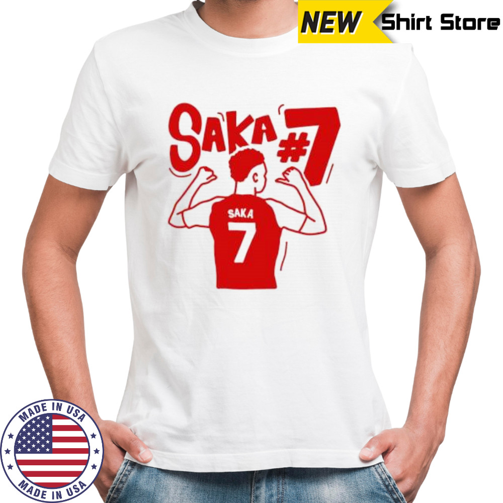 Bukayo Saka Arsenal Illustrated Graphic shirt