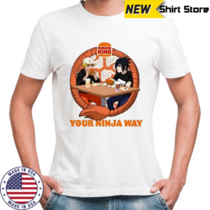 Burger King Naruto and Sasuke your Ninja way shirt