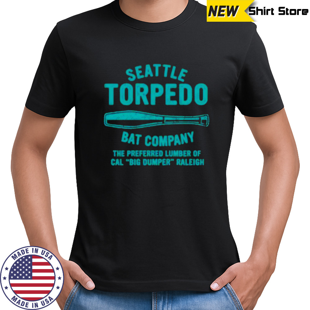 Cal Raleigh Seattle Torpedo Bat Company T-Shirt
