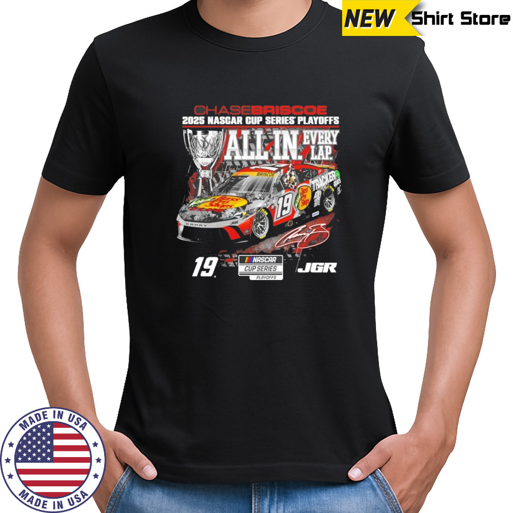 Chase Briscoe Checkered Flag Sports 2025 NASCAR Cup series playoffs bass pro shops shirt