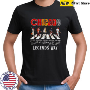 Chicago sports teams players legends way Abbey Road shirt