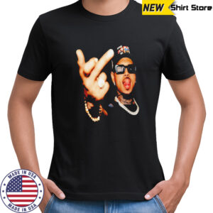Chris Brown flipping it shirt