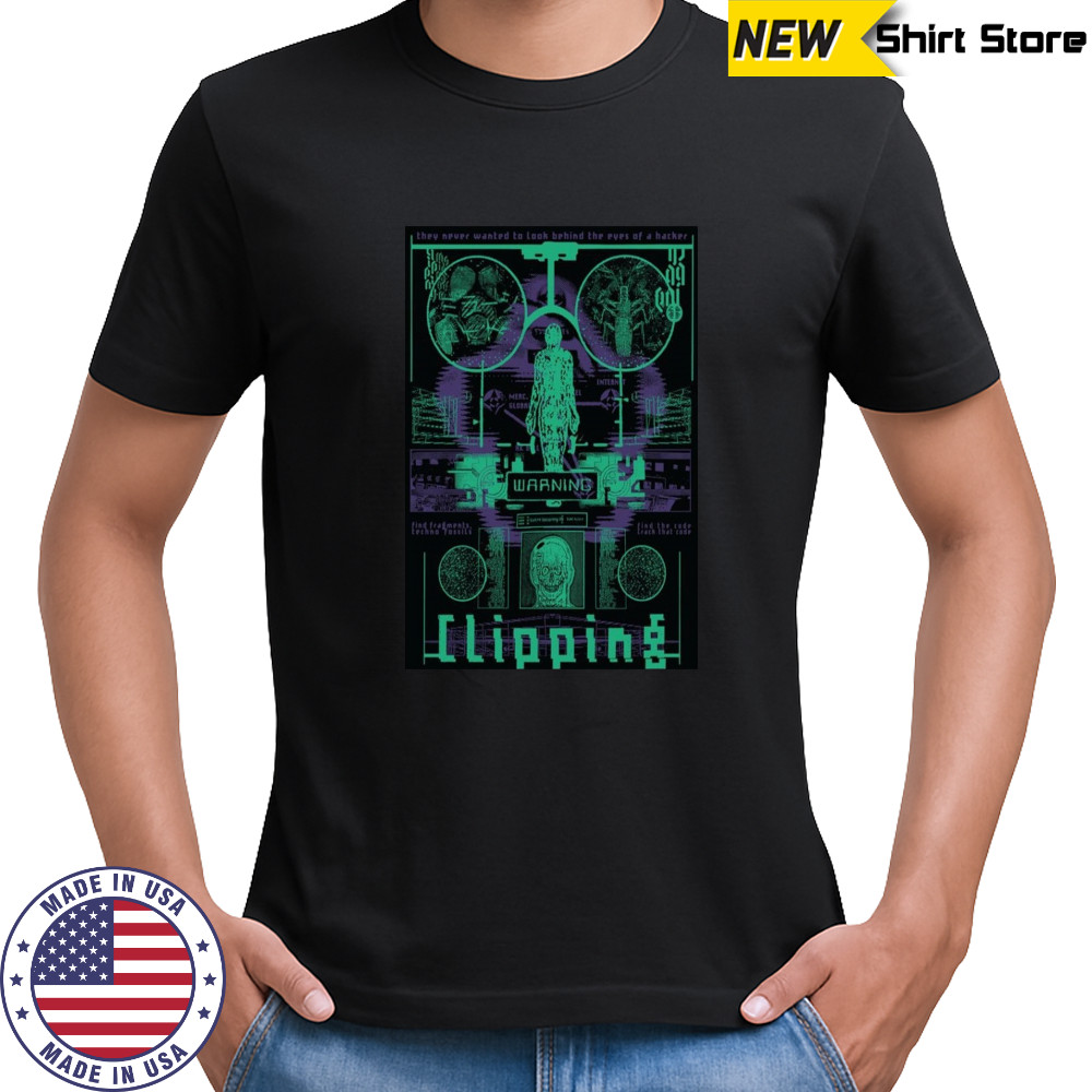 Clipping Cyber Hacker Poster T-Shirt
