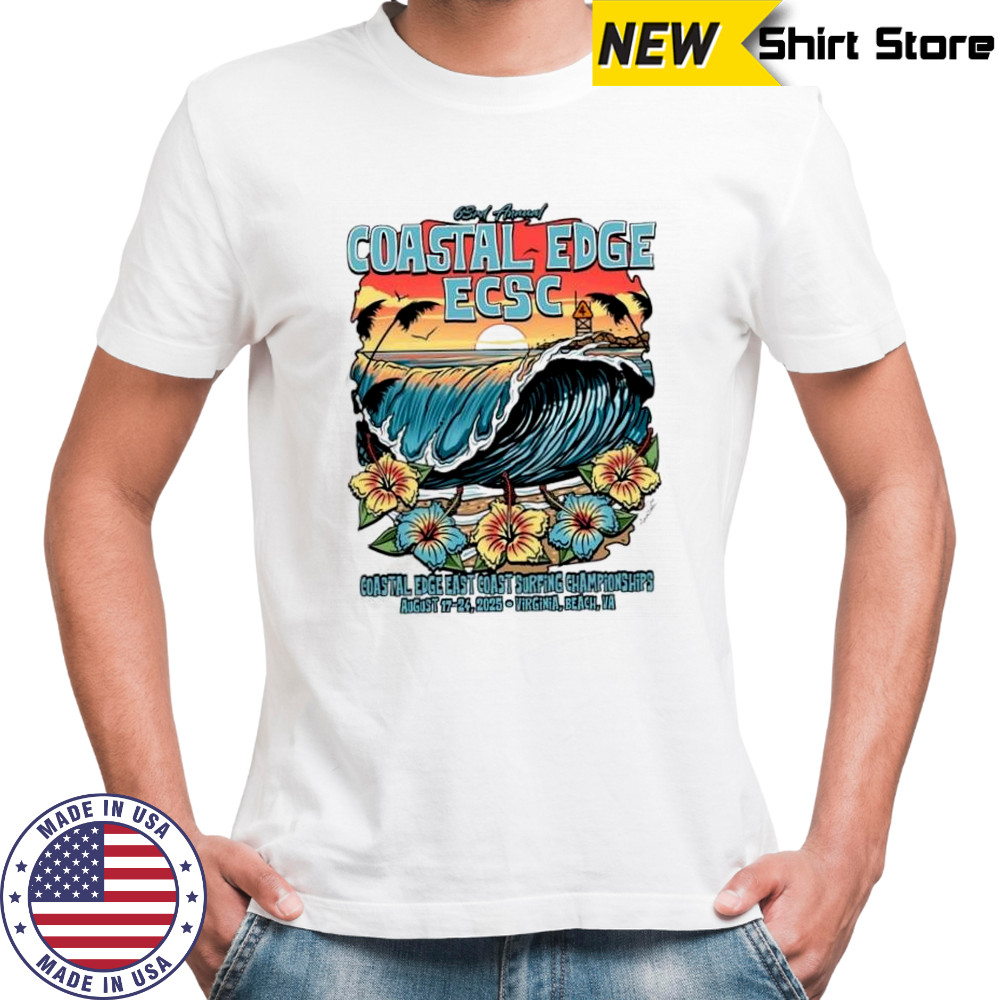 Coastal Edge East Coast Surfing Championship 2025 Featuring Artist Aaron Fulcher Shirt