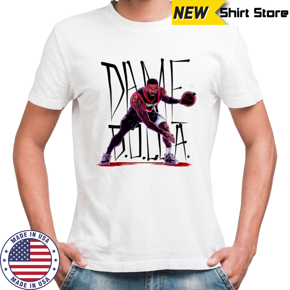 Damian Lillard basketball Dame time superstar moment graphic shirt