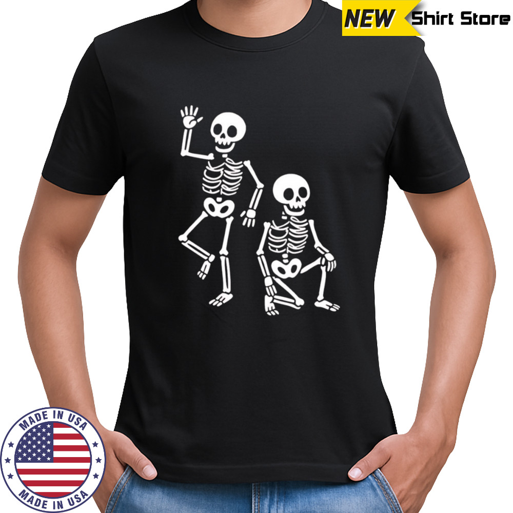 Dancing skeleton fuck Trump Halloween shirt