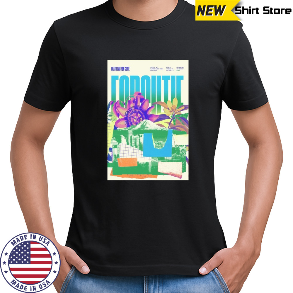 Death Cab For Cutie Live in Seattle WA Aug 2 2025 Tour Poster T-Shirt