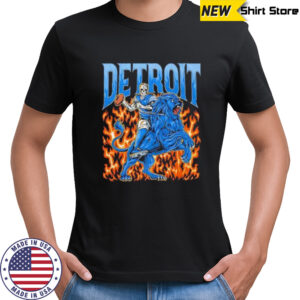 Detroit Football Lions Graphic Skeleton shirt