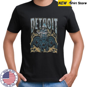 Detroit Football Skull Vintage Shirt