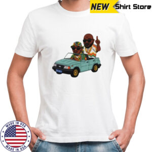 DJ Maphorisa and Kabza de Small driving car cartoon shirt