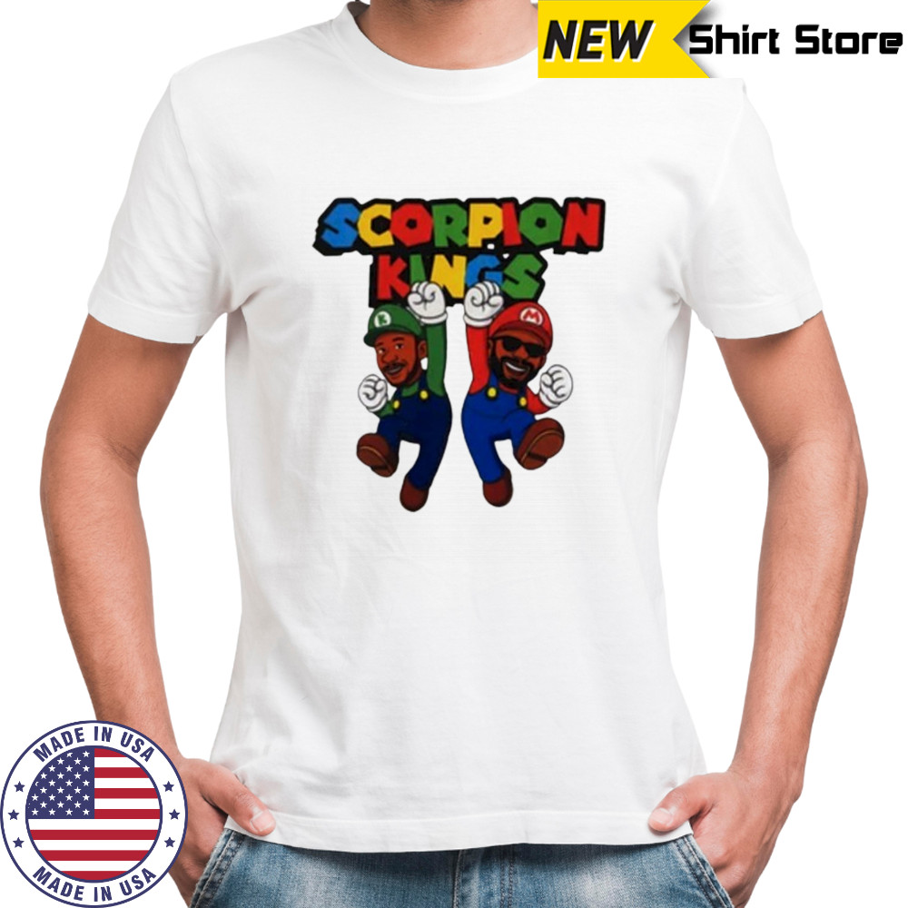 DJ Maphorisa and Kabza de Small Mario Scorpion king shirt