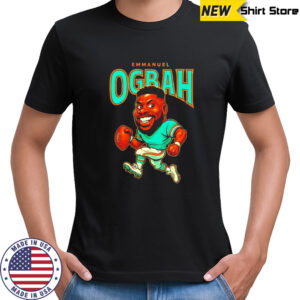 Emmanuel Ogbah player Miami Dolphins football caricature shirt