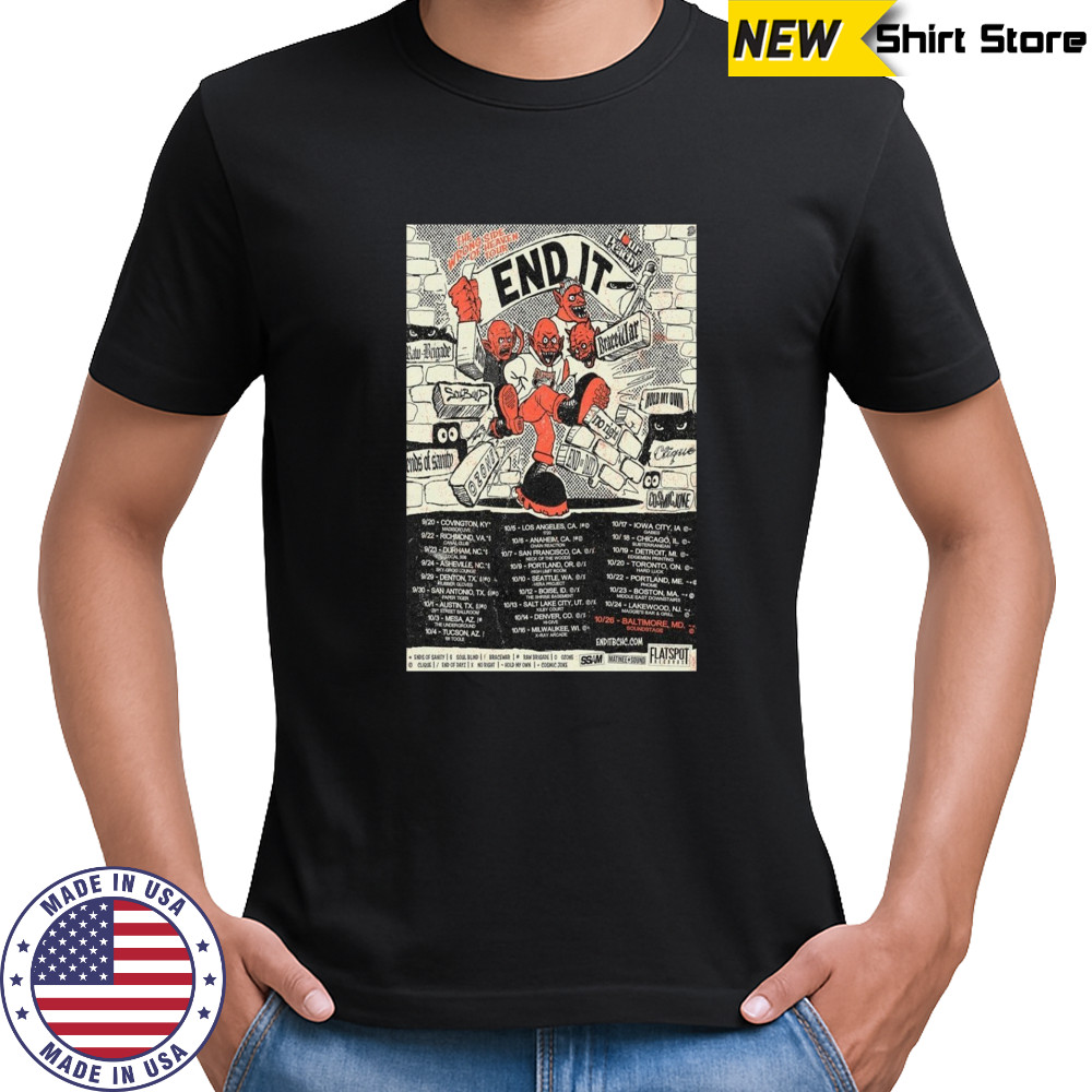End It The Wrong Side Of Heaven Tour 2025 Poster T-Shirt