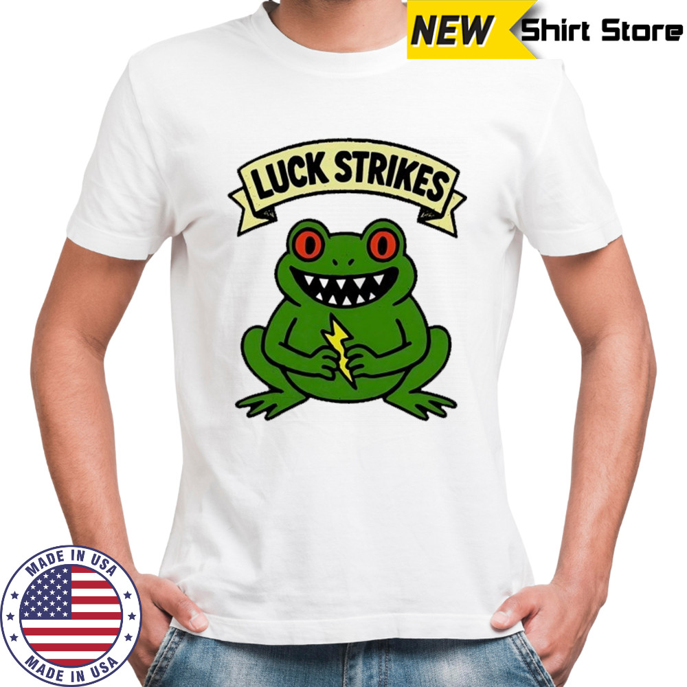 Frog Lightning Luck Strikes the Electrifying Toad shirt