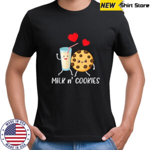 Funny Milk N’ Cookies Apparel Cookie Lover T-Shirt