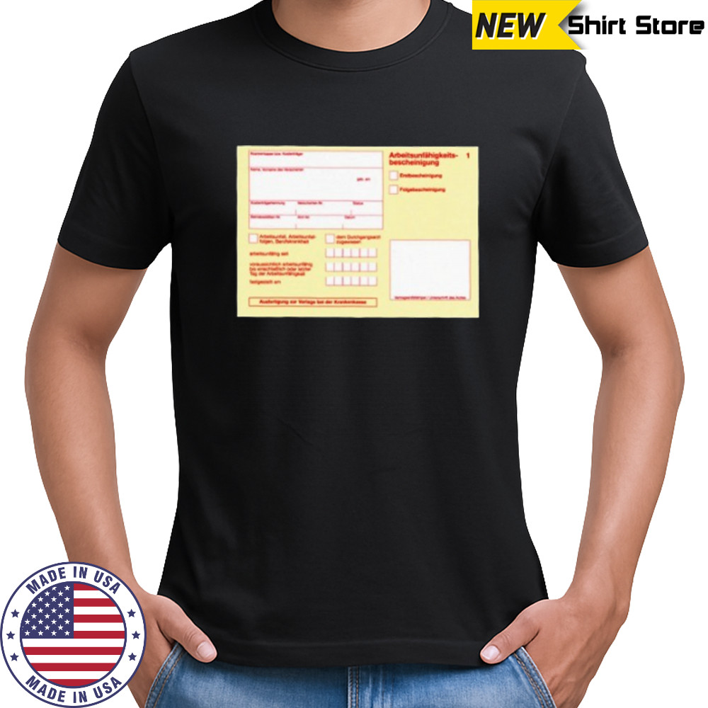 Gelber schein shirt