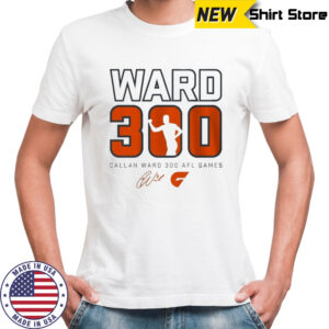 Giants FC Callan Ward 300 AFL Games T-shirt
