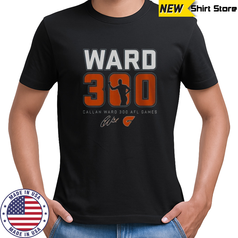 Giants FC Callan Ward 300 AFL Games T-Shirt