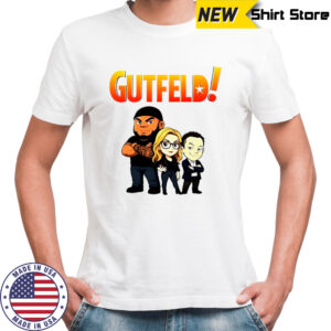 Gutfeld Crew Chibi Greg Gutfeld Kat Timpf and Tyrus shirt
