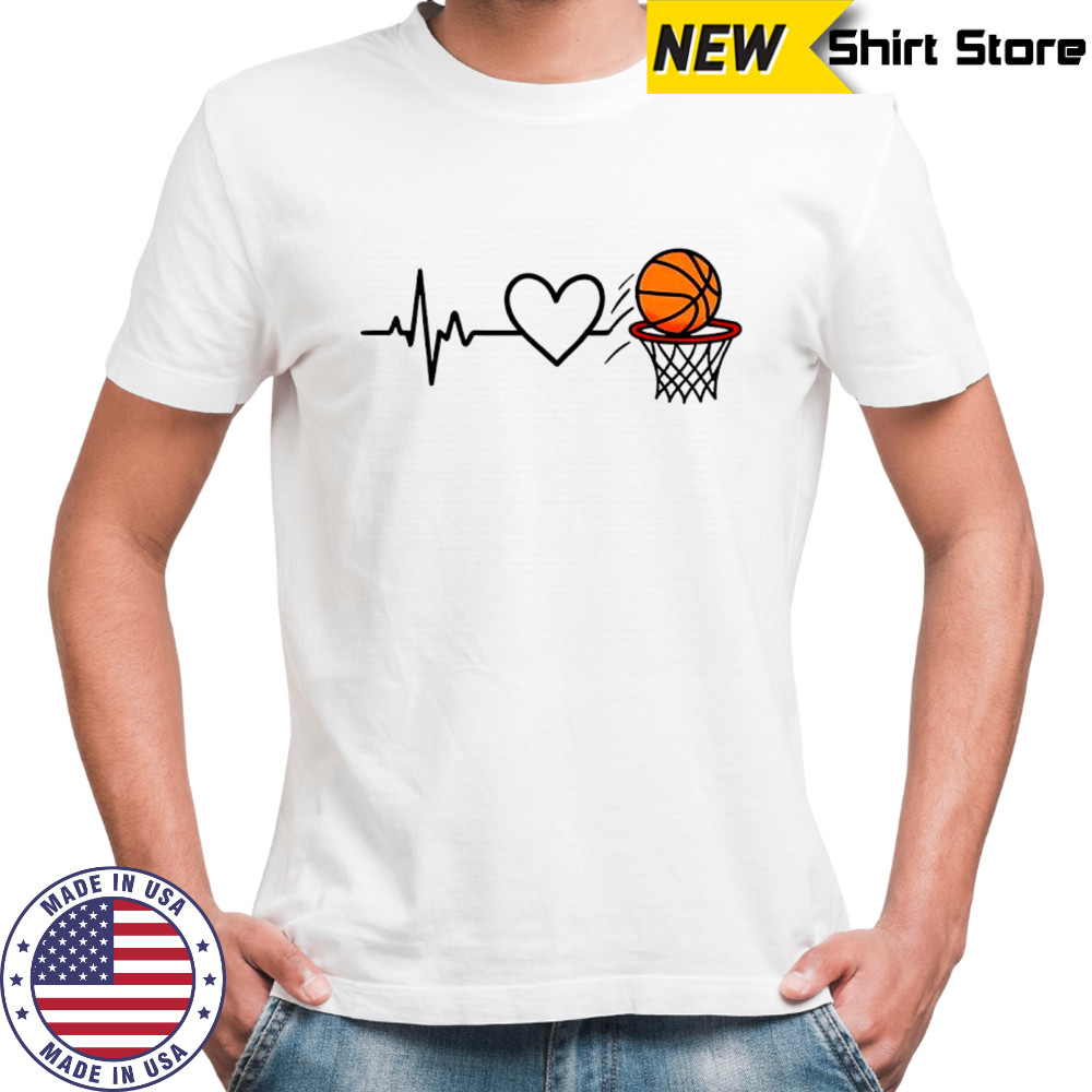 Heart of the basketball shirt