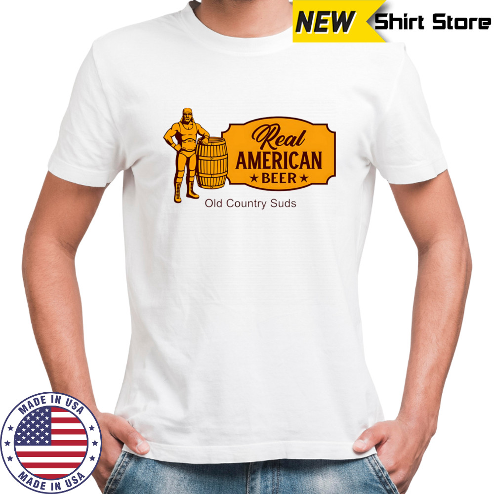 Hulk Hogan Real American Beer Cracker Barrel logo shirt