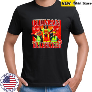 Human trafficker stop lighting graphic shirt