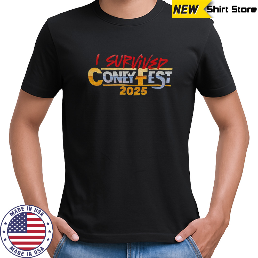 I survived coney fest 2025 shirt