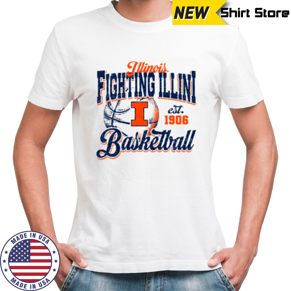 Illinois Basketball Shirt Retro