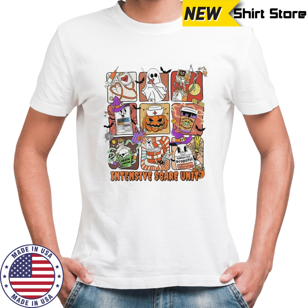 Intensive scare unit nurse Halloween shirt