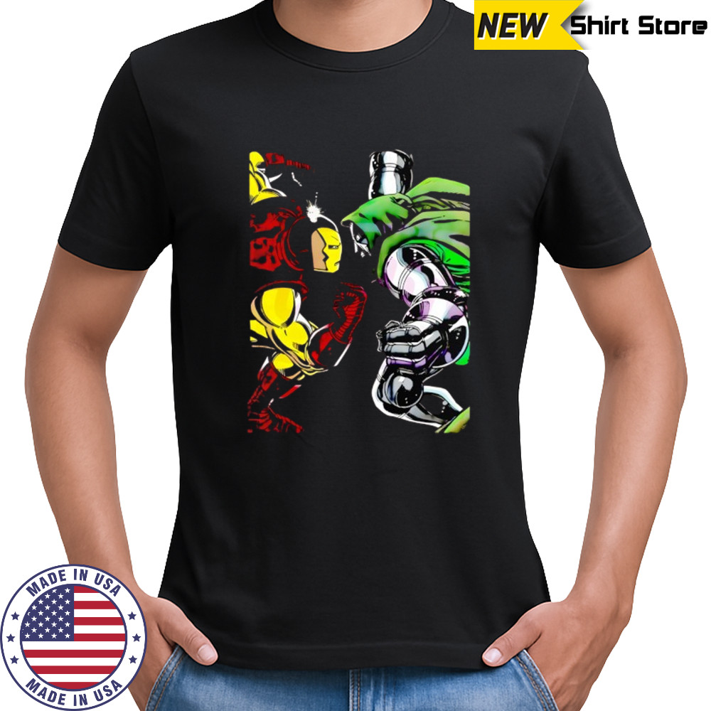 Iron Man Vs Doctor Doom Marvel Avengers Comic Shirt
