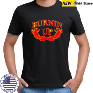 Jonas Brothers wearing burnin up shirt