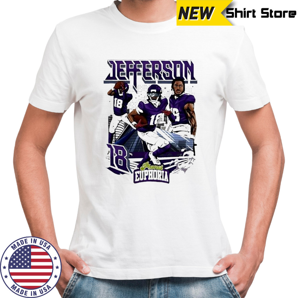Justin Jefferson 18 NFL Minnesota Vikings Player shirt