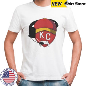 KC Mustache Heart Red Kansas City Chiefs T-Shirt