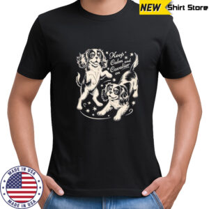 Keep Calm and Cavalier on Dog shirt