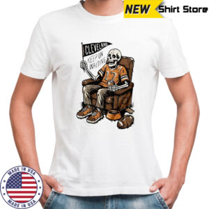 Keep On Waiting Cleveland Skeleton Beer shirt