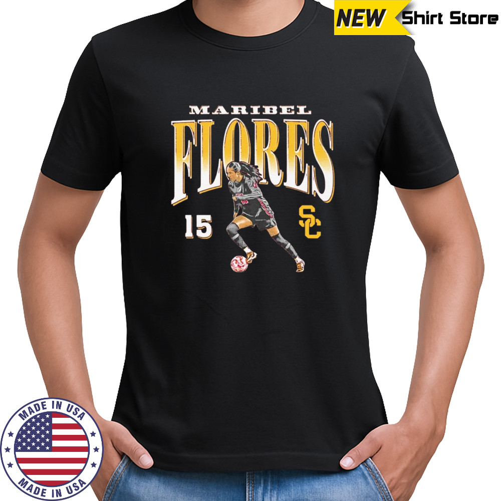 Maribel Flores USC Trojans soccer illustrated shirt