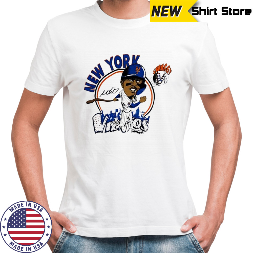 Mark Vientos Swaggy V New York Mets caricature cartoon shirt