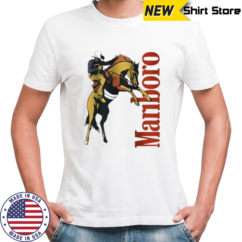 Marlboro Cowboy on horse shirt