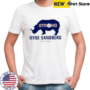 Memorial Ryne Sandberg 23 Chicago Cubs 1959 2025 Rhyno Strong shirt