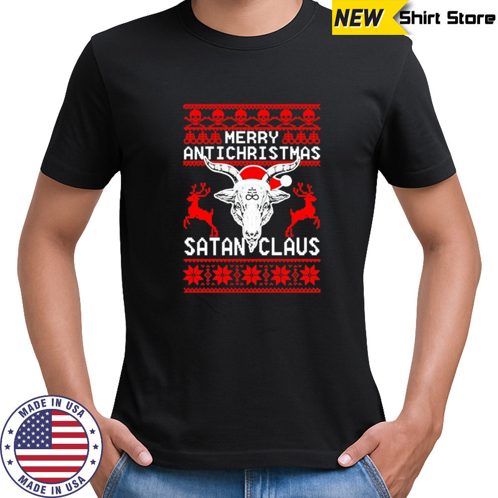 Merry antichristmas Satan claus Ugly Christmas sweatshirt
