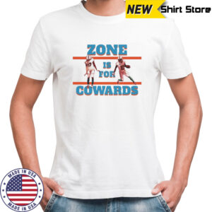 Miami Hurricanes Zone is for Cowards shirt