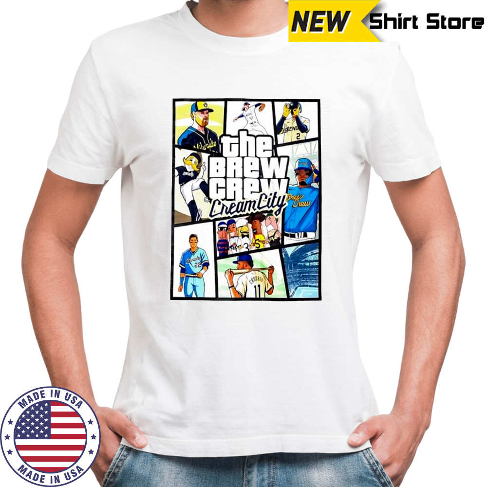 Milwaukee Brewers the brew crew Cream City GTA shirt