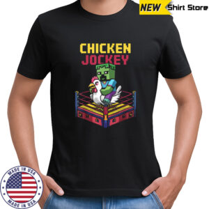 Minecraft Movie Chicken Jockey Meme T-Shirt