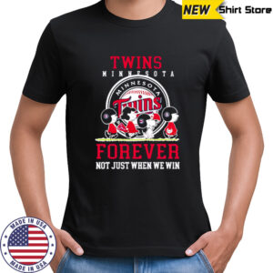 Minnesota Twins forever not just when we win Peanuts shirt